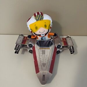 Hallmark Pilot Luke Skywalker with X Wing Itty Bitty